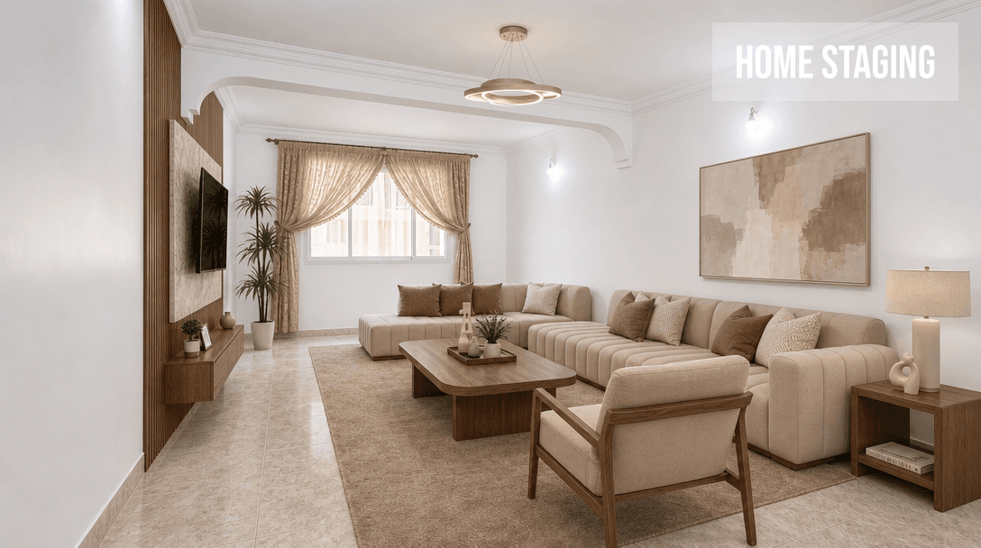Room furnished by AI